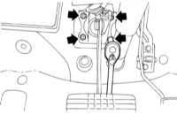  Снятие, обслуживание, установка и регулировка педали ножного тормоза Subaru Legacy Outback