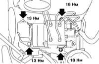  Снятие, установка и проверка исправности функционирования гидромодулятора   VDC Subaru Legacy Outback