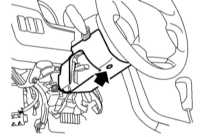  Снятие, установка и проверка исправности функционирования датчика   угла поворота рулевого колеса VDC Subaru Legacy Outback