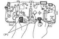  Снятие, обслуживание и установка комбинации приборов, проверка   состояния компонентов Subaru Legacy Outback