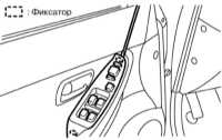  Снятие, проверка состояния и установка выключателей управления   функционированием электропривода регуляторов стеклоподъемников Subaru Legacy Outback
