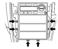  Снятие и установка сборки радиоприемника Subaru Legacy Outback