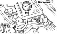  Диагностика состояния двигателя с применением вакуумметра Subaru Forester