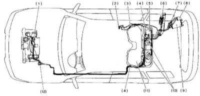  Проверка состояния и замена топливных линий и их штуцерных соединений Subaru Forester