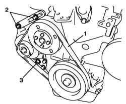Регулировочный болт приводного ремня и болт шарнира генератора