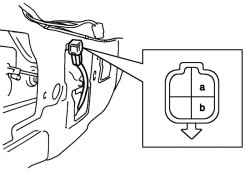 Схема проверки концевого выключателя двери задка (для моделей с кузовом универсал)