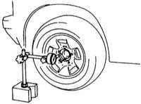  Проверка колесного диска, гайки и подшипника Suzuki Grand Vitara