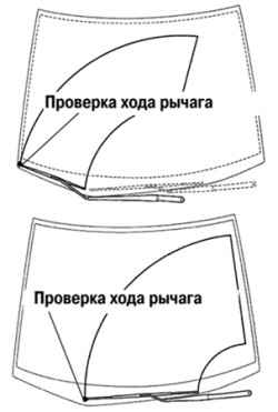 Проверка работы стеклоочистителей