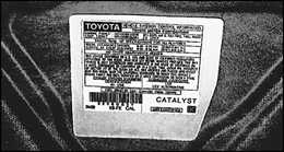  Системы снижения токсичности отработанных газов Toyota Camry