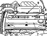  Крышка клапанного механизма и прокладка Daewoo Nexia
