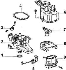  Система зажигания с распределителем зажигания Toyota Camry
