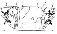  Проверка состояния и замена опор подвески двигателя Toyota Land Cruiser
