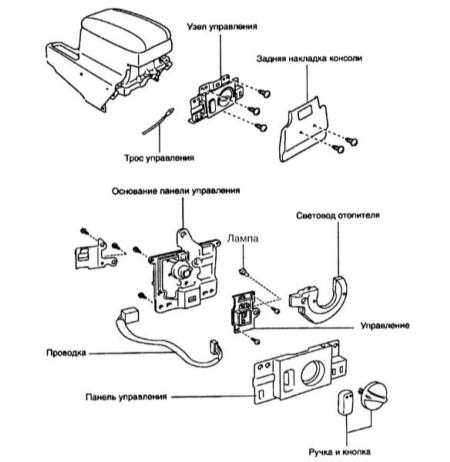  Снятие и установка сборки панели управления функционированием отопителя   и кондиционера воздуха Toyota Land Cruiser