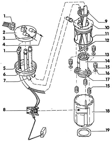  Снятие и установка топливного насоса и датчика   топливного бака Volkswagen Transporter