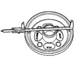 Измерение внутреннего диаметра тормозного барабана