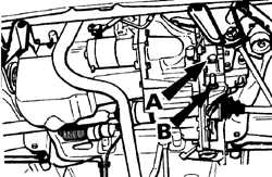  Проверка уровня масла в механической коробке передач Ford Escort
