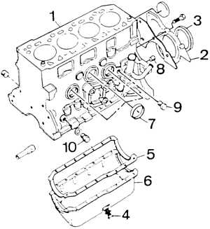  Разборка двигателя 1,6 дм3 Ford Escort