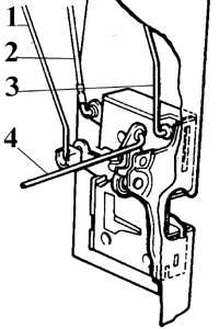  Снятие и установка замка двери Ford Escort