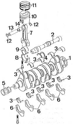  Кривошипно-шатунный механизм Ford Sierra